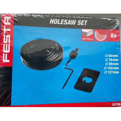 Set kronskih žag, fi 64-127 mm Ročno orodje